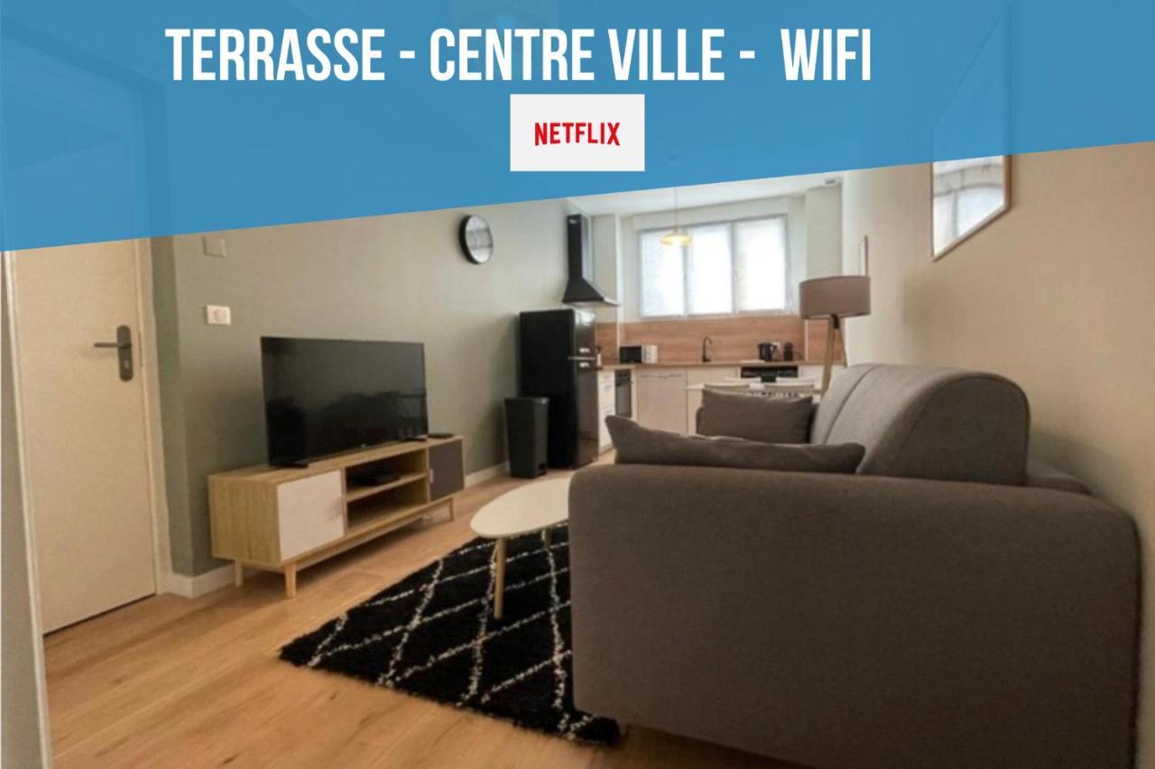 Centre Ville Superbe T2 Neuf Wifi Terrasse Netflix 페리괴 외부 사진